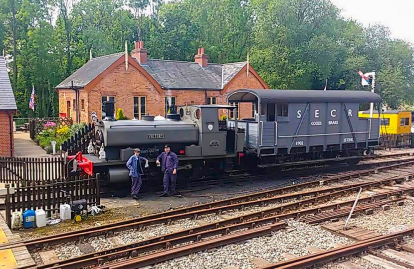Steam Train at Whitwell Station