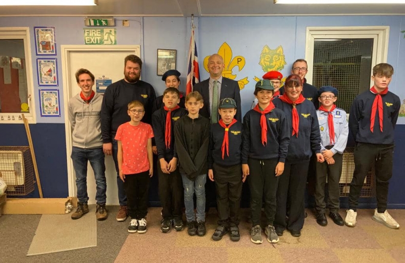 Jerome and the Fakenham Lancaster Baden Powell Scouts